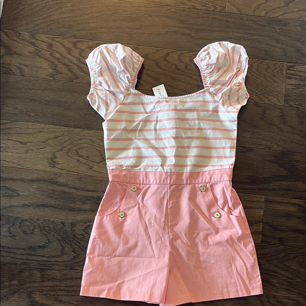 Janie and Jack Pink Jumpsuit Romper